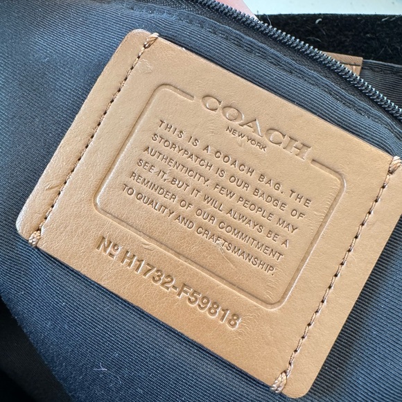 Coach Tan Leather Tote Bag - Picture 10 of 11